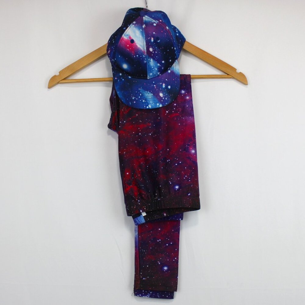 Colorful Galaxy Matching Hat and Leggings
